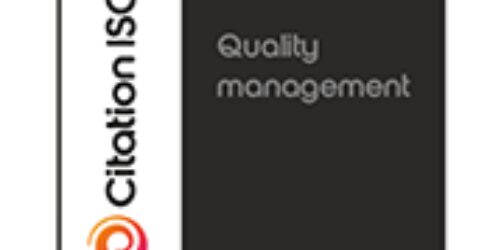 ISO 9001 2015 badge grey